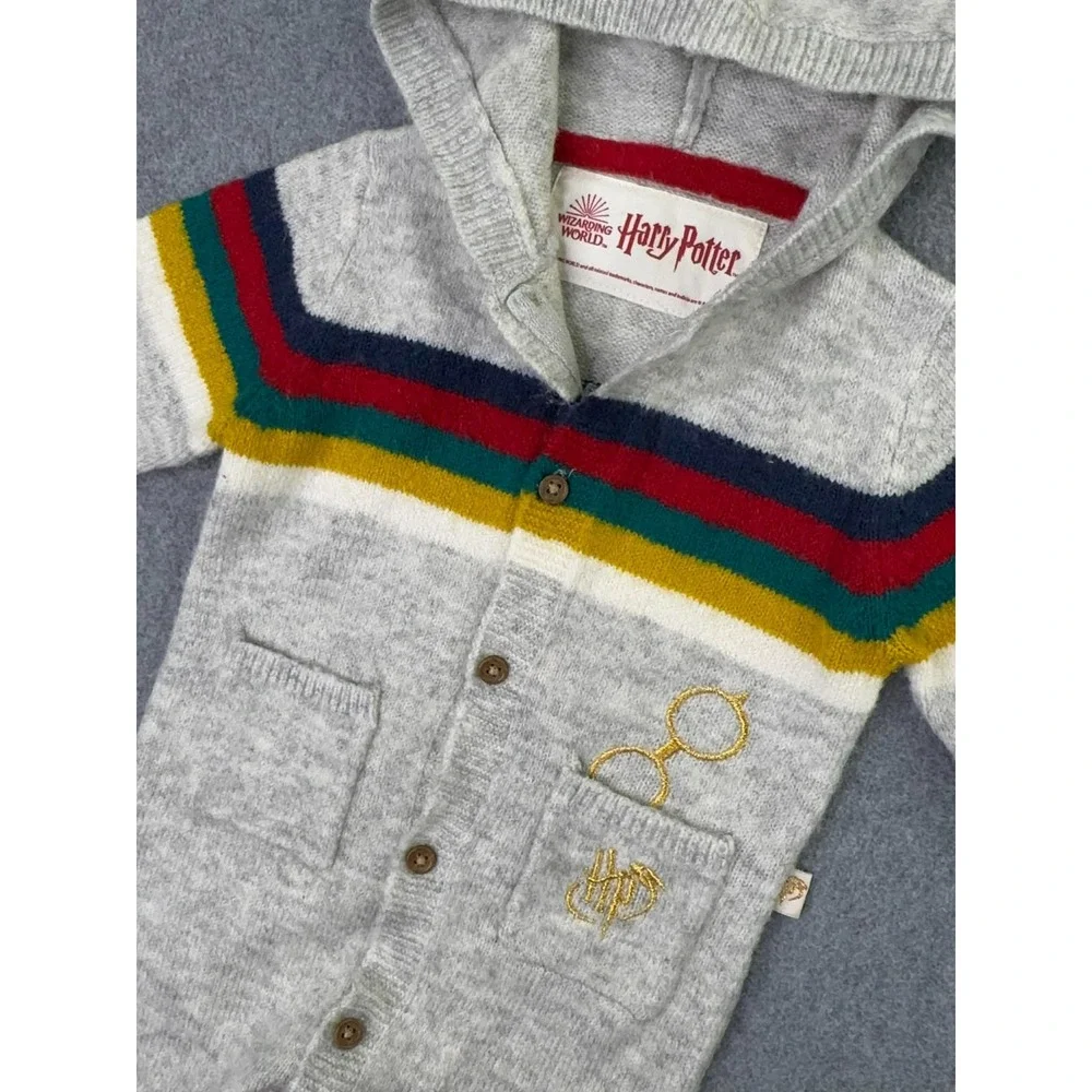Harry Potter Wizarding World Sweater 1 Piece‎ Size 9 Months Coverall Embroidered